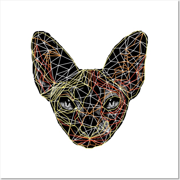 Geometry Sphynx Wall Art by barmalisiRTB